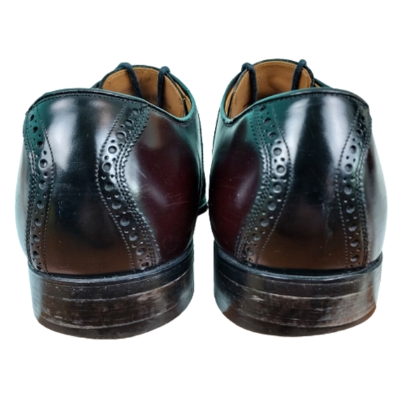Johnston and Murphy leather oxfords with leather lining, Men's size 13, maroon - Picture 3 of 9